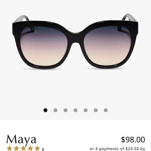 Diff maya black + twilight gradient glasses